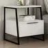 Pal Single Drawer Bedside Table - White