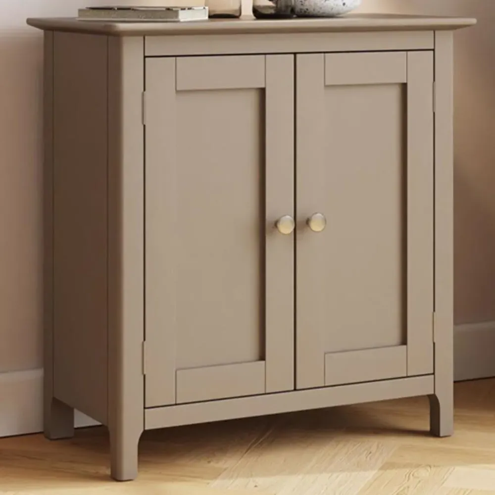 Palma 2 Door Compact Sideboard - Putty, MDF image