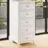 Plama 5 Drawer Chest of Drawers - White, MDF