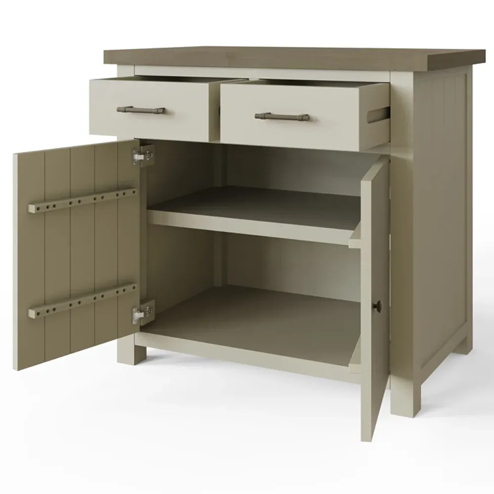 Purbeck 2 Door Sideboard - Truffle, Reclaimed Pine