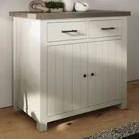 Purbeck 2 Door Sideboard - Truffle, Reclaimed Pine