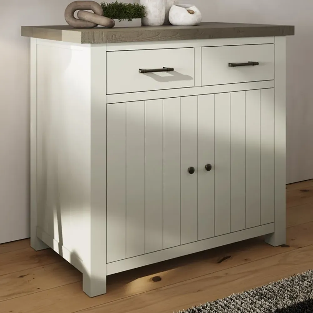 Purbeck 2 Door Sideboard - Truffle, Reclaimed Pine