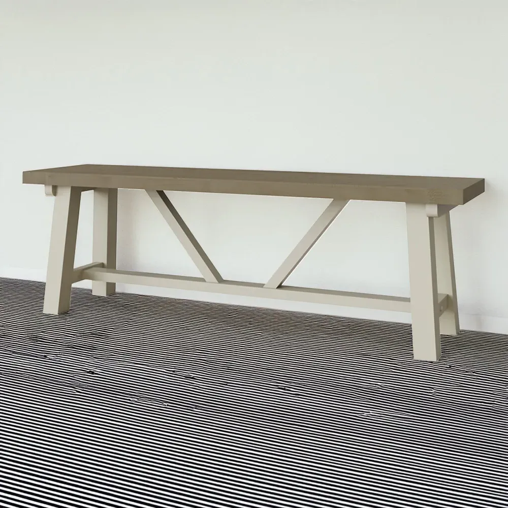 Purbeck Dining Bench 140cm - Truffle, Reclaimed Pine