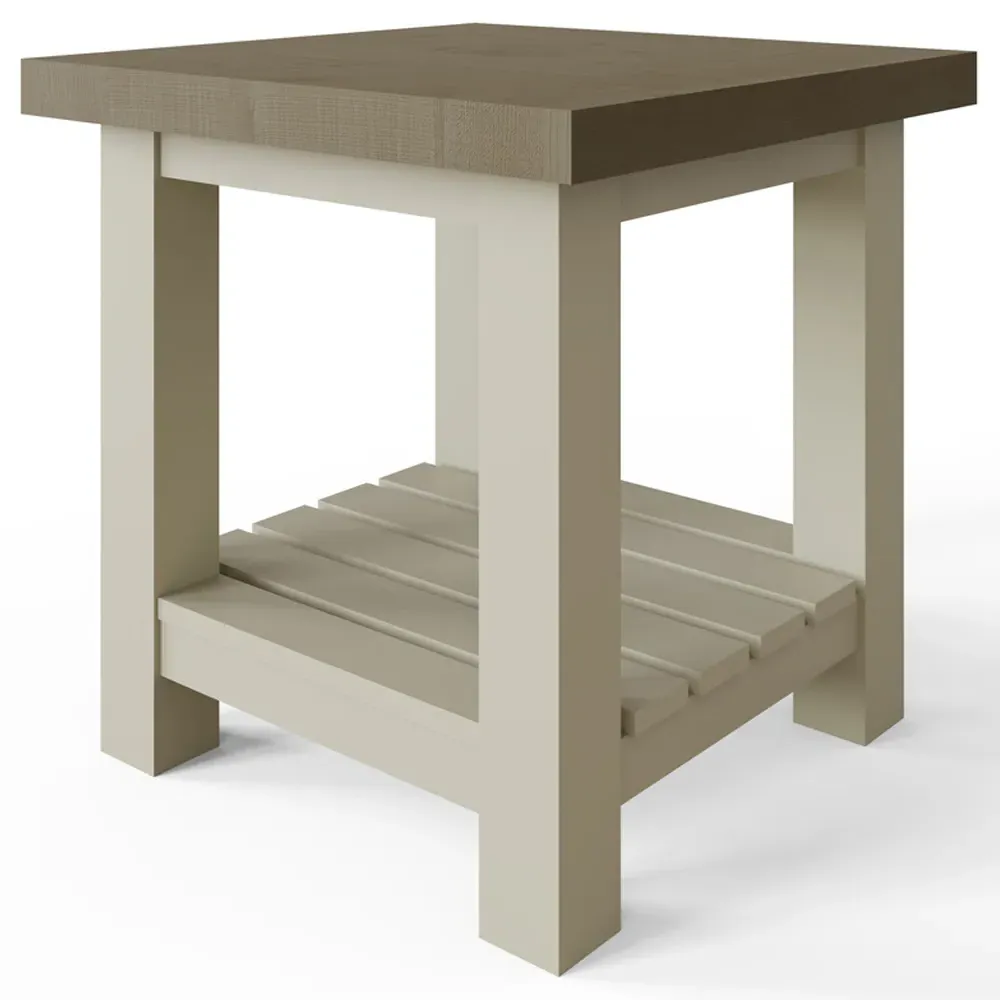 Purbeck Side Table - Truffle, Reclaimed Pine