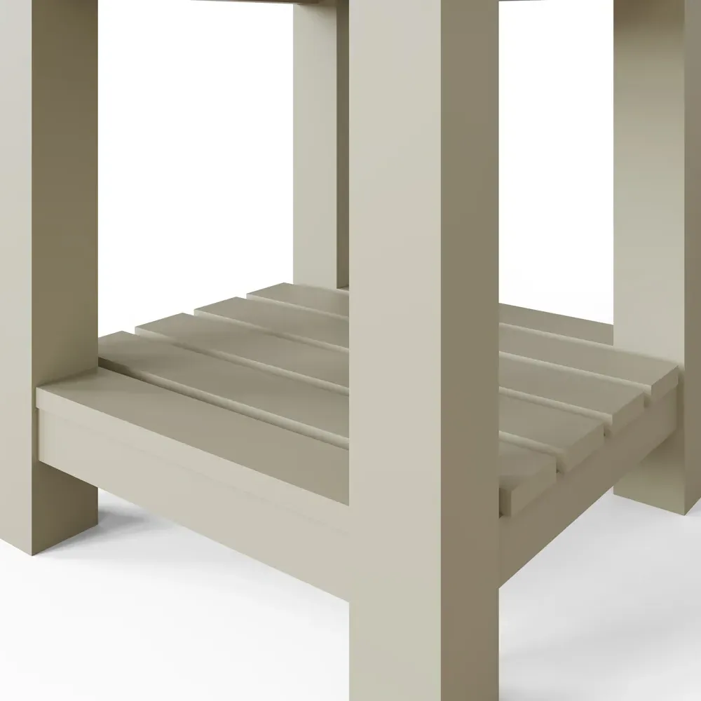 Purbeck Side Table - Truffle, Reclaimed Pine