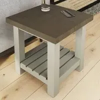 Purbeck Side Table - Truffle, Reclaimed Pine