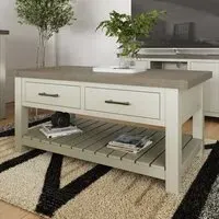 Purbeck Storage Coffee Table - Truffle, Reclaimed Pine