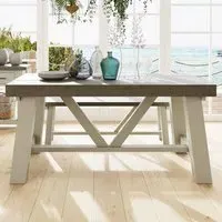 Purbeck Truffle Dining Table - Cream, Reclaimed Pine