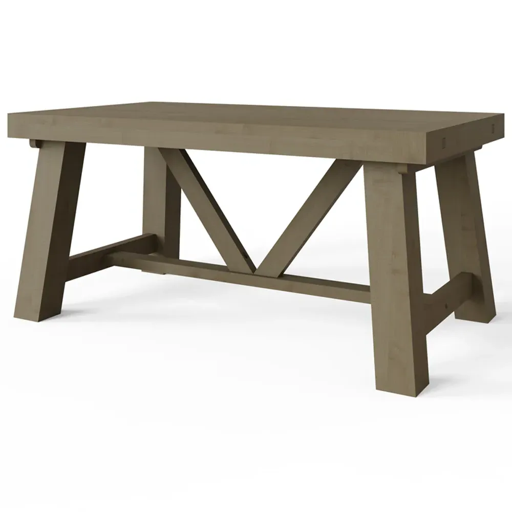 Saltash 1.6M Dining Table - Brown, Reclaimed Pine