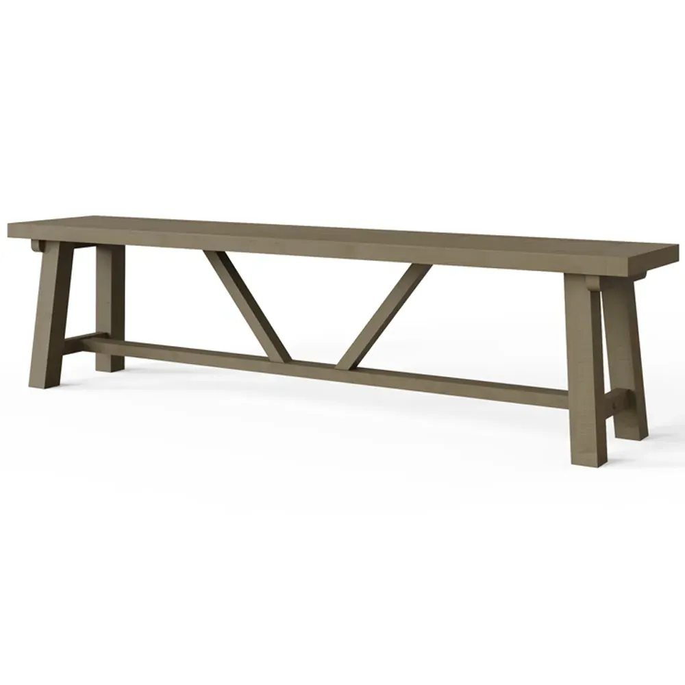 Saltash 180cm Dining Bench - Brown, Reclaimed Pine