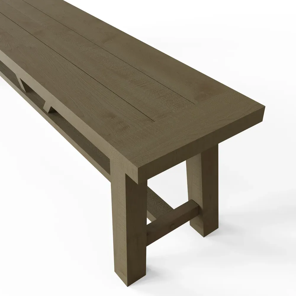 Saltash 180cm Dining Bench - Brown, Reclaimed Pine