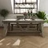 Saltash 2M Dining Table - Brown, Reclaimed Pine