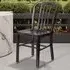 Set of 2 Bar Chairs Ready Assembled - Black, Steel