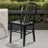 Set of 2 Bar Chairs Ready Assembled - Black, Steel