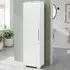 Single Door 5 Tier Storage Cabinet - White