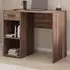 Single Drawer 2 Shelf Desk - Walnut, Melamine