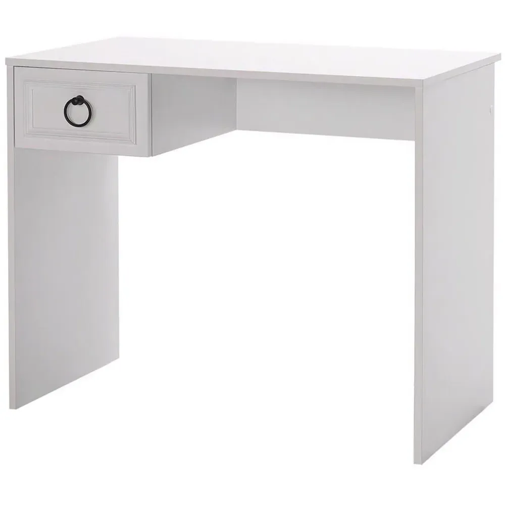 Single Drawer Desk - White