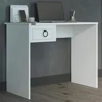 Single Drawer Desk - White
