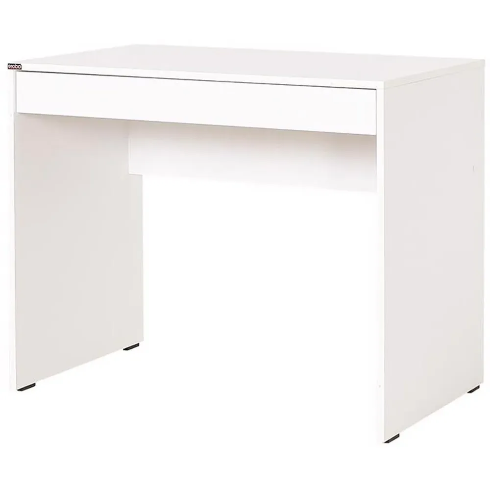 Single Wide Drawer Desk - White