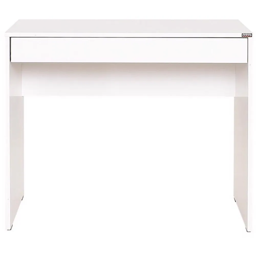 Single Wide Drawer Desk - White