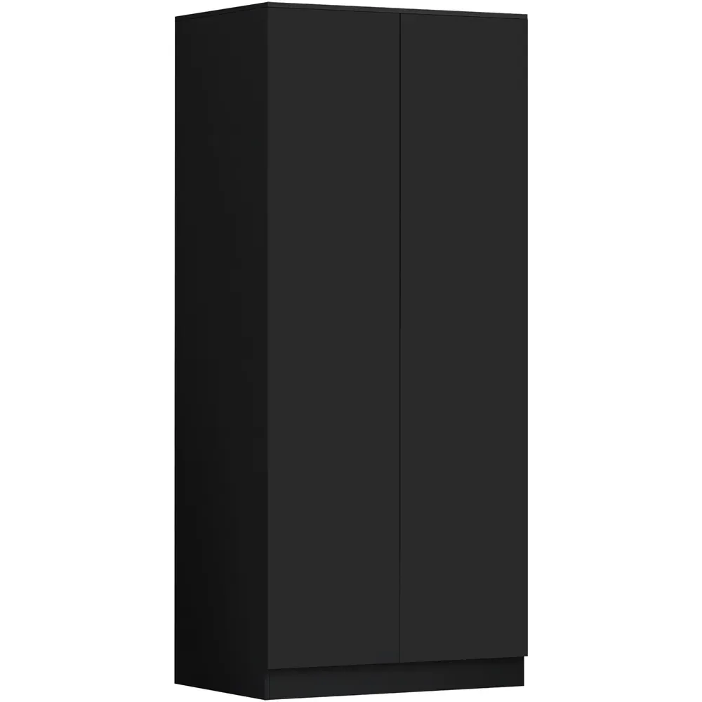 Stora 2 Door Wardrobe with Soft Close - Black