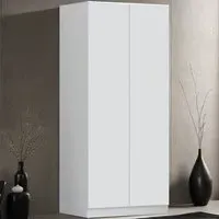 Stora 2 Door Wardrobe with Soft Close - White