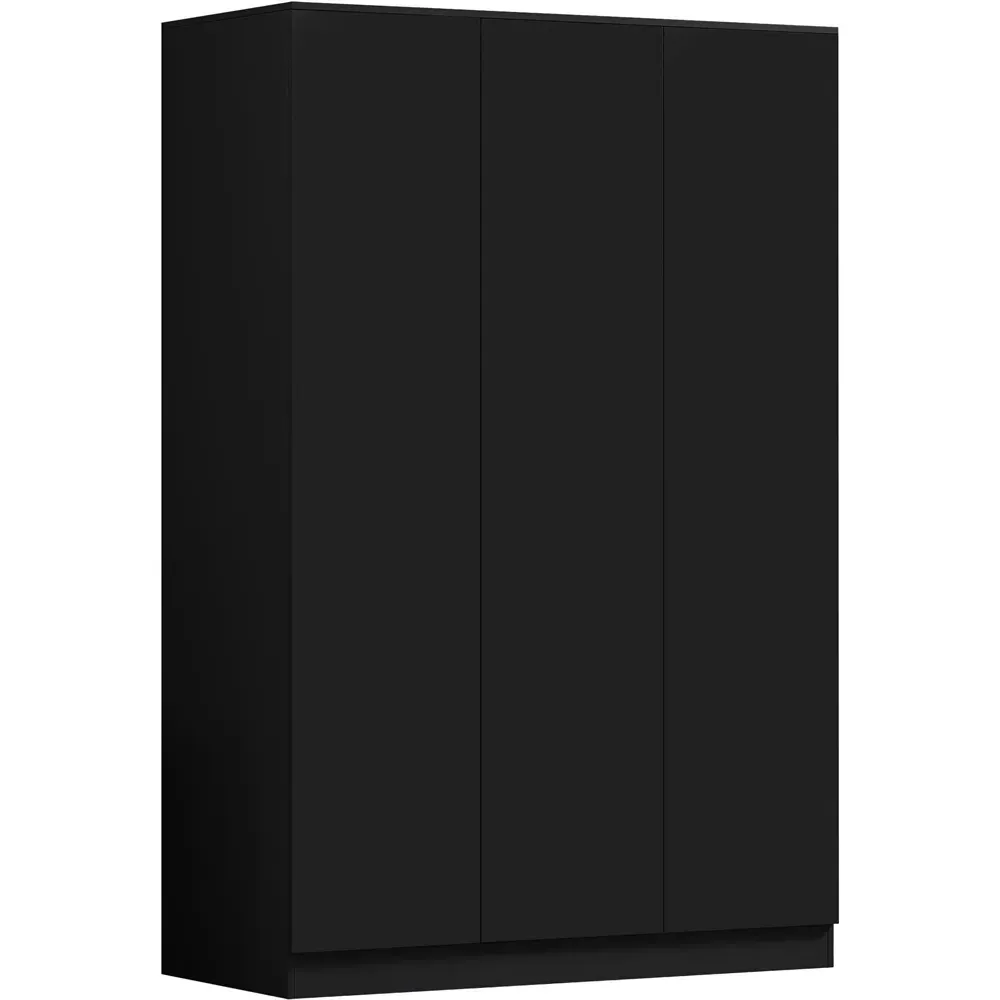 Stora 3 Door Wardrobe - Matt Black