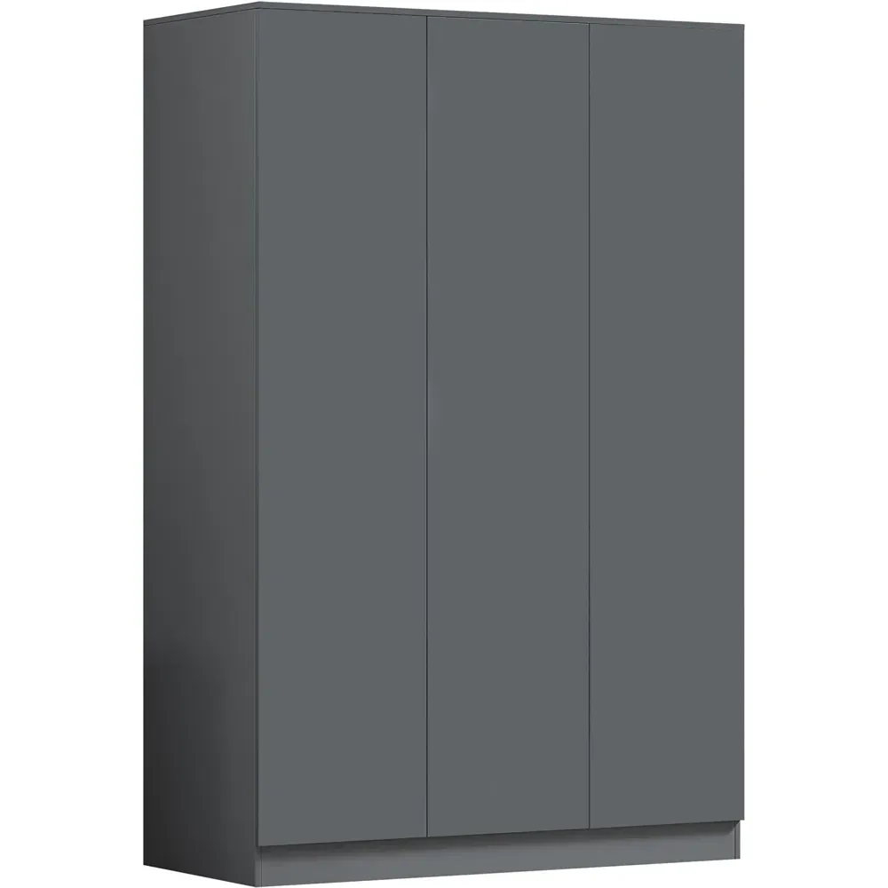Stora 3 Door Wardrobe - Matt Grey