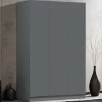 Stora 3 Door Wardrobe - Matt Grey