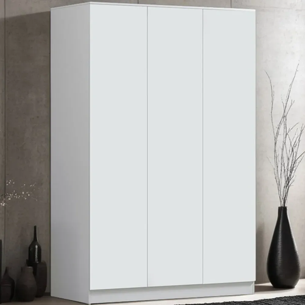 Stora 3 Door Wardrobe - Matt White