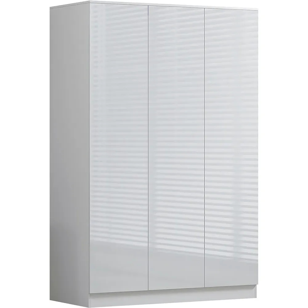 Stora 3 Door Wardrobe - White