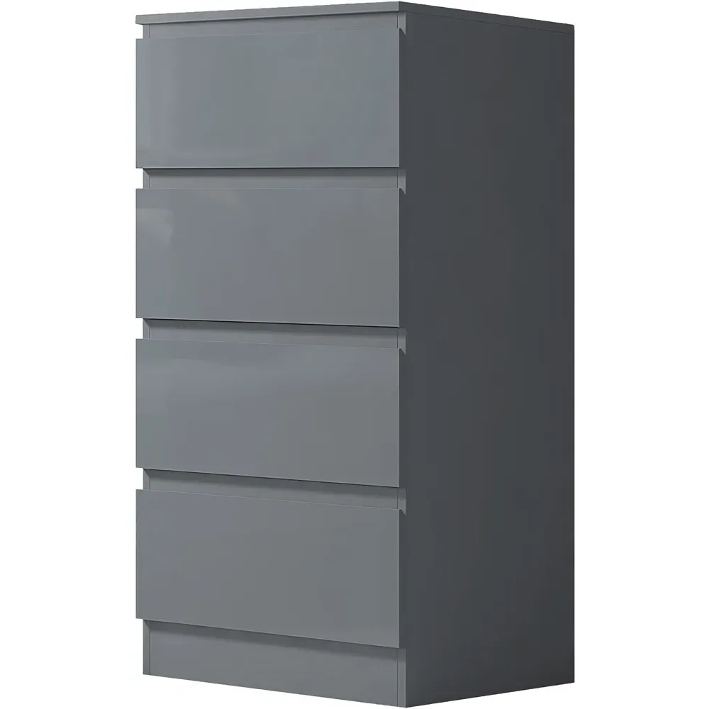Stora 4 Drawer Chest of Drawers - Grey