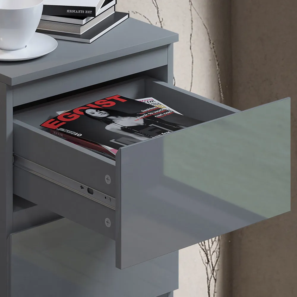 Stora 4 Drawer Chest of Drawers - Grey