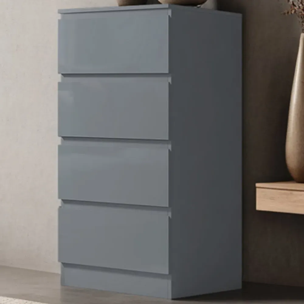 Stora 4 Drawer Chest of Drawers - Grey