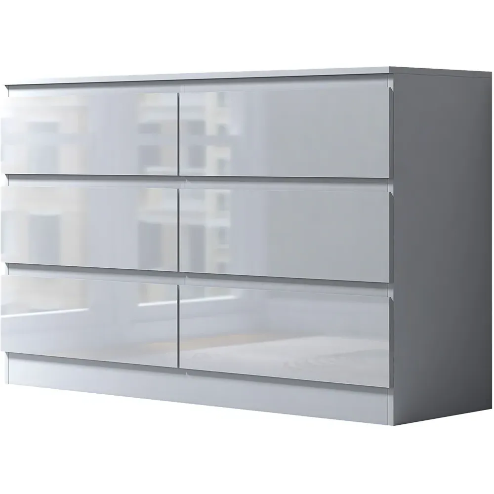 Stora 6 Drawer Chest of Drawers - White