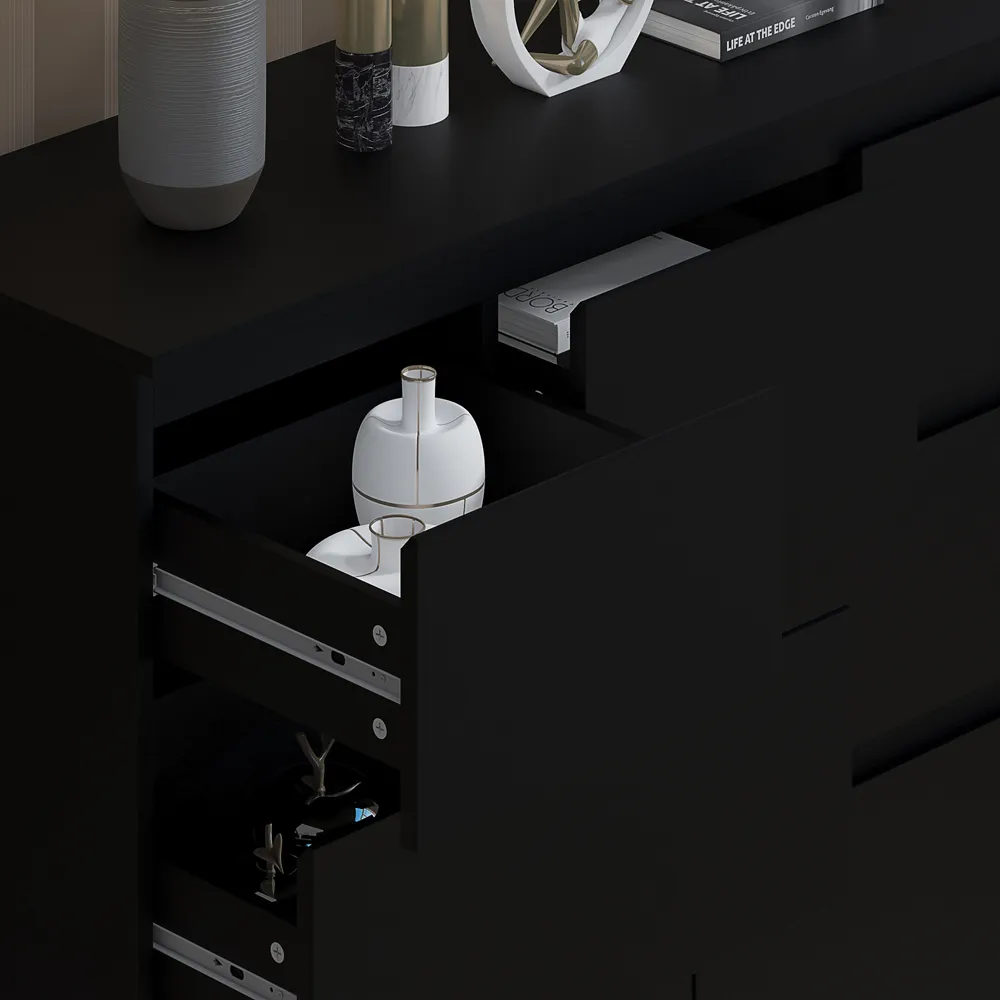 Stora Merchant 7 Drawer Chest of Drawers - Black