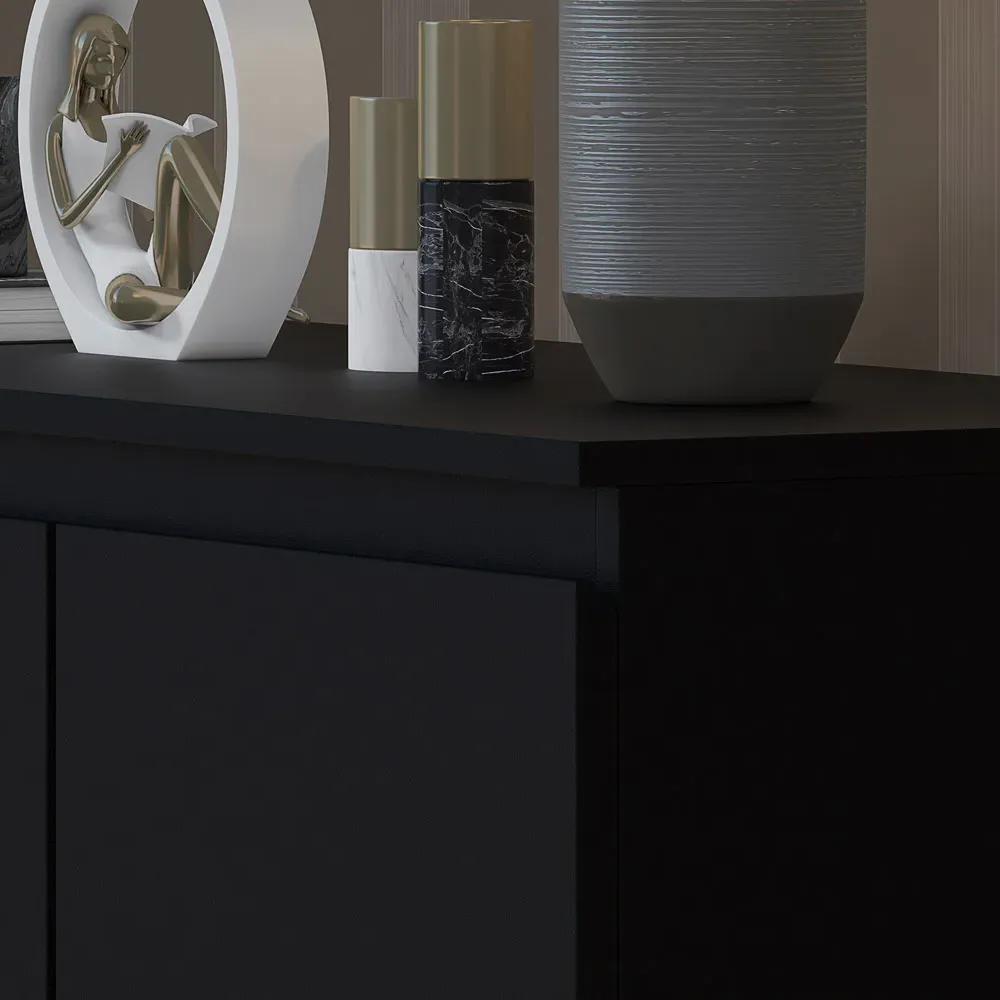 Stora Merchant 7 Drawer Chest of Drawers - Black