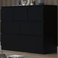 Stora Merchant 7 Drawer Chest of Drawers - Black