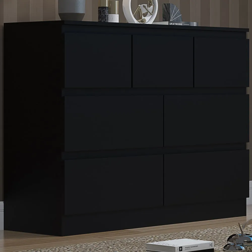 Stora Merchant 7 Drawer Chest of Drawers - Black image