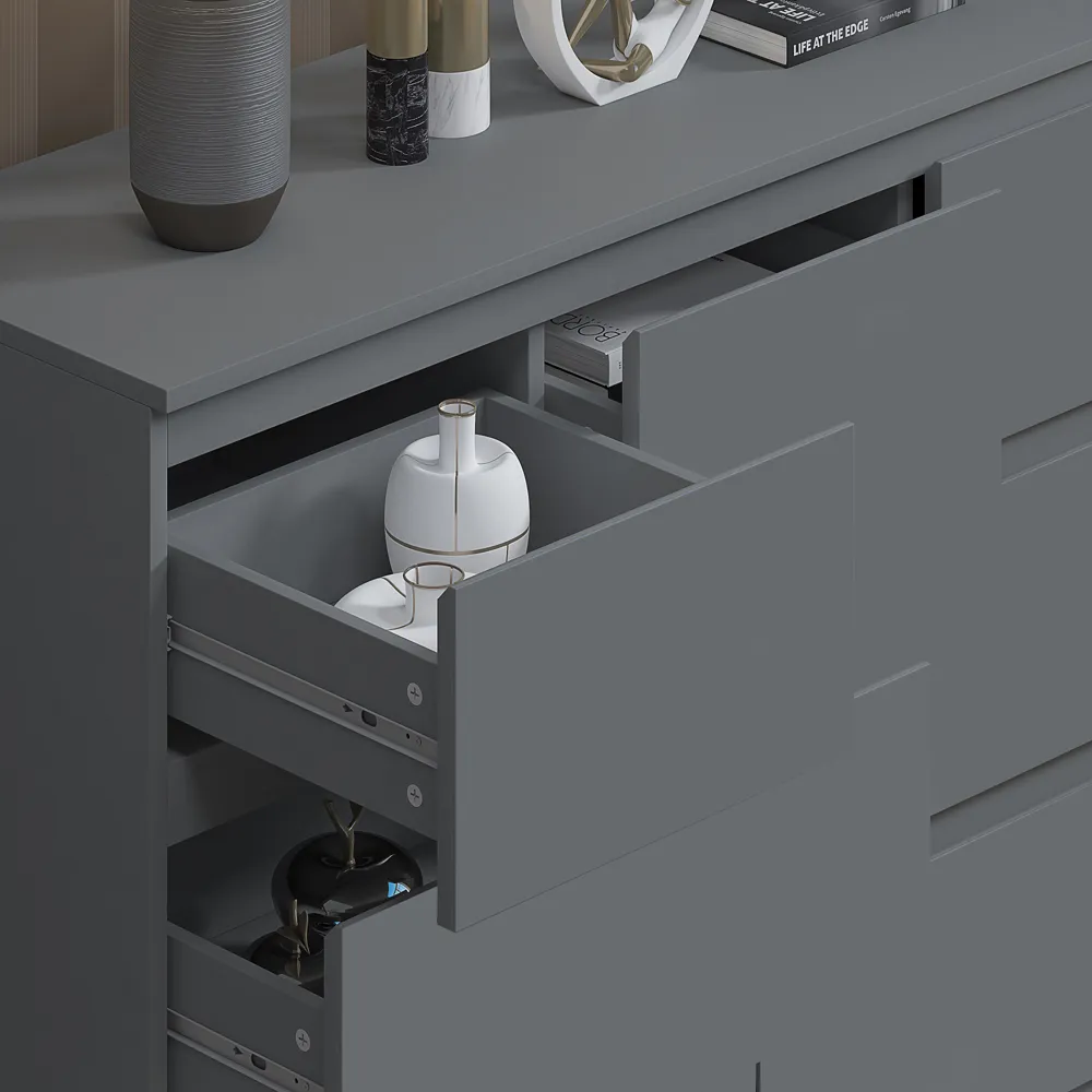 Stora Merchant 7 Drawer Chest of Drawers - Grey