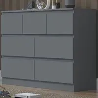 Stora Merchant 7 Drawer Chest of Drawers - Grey