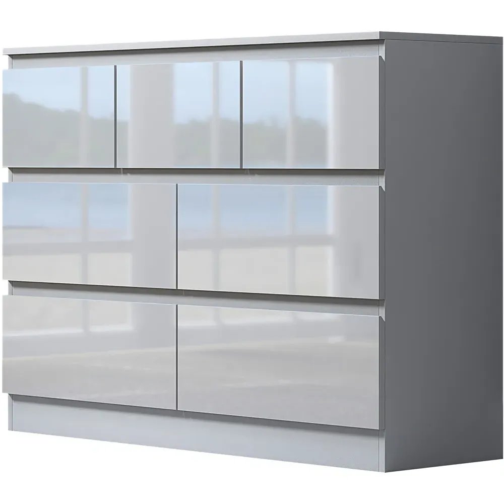 Stora Merchant 7 Drawer Chest of Drawers - White