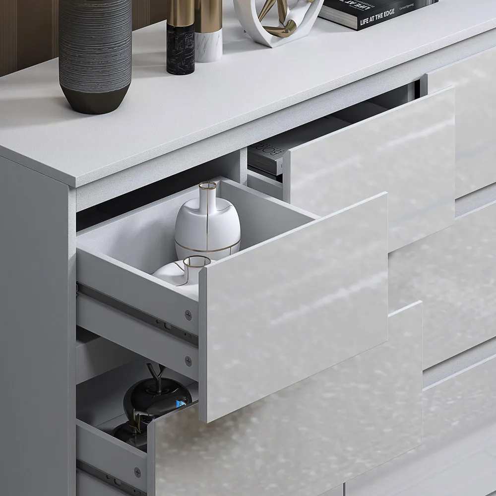 Stora Merchant 7 Drawer Chest of Drawers - White