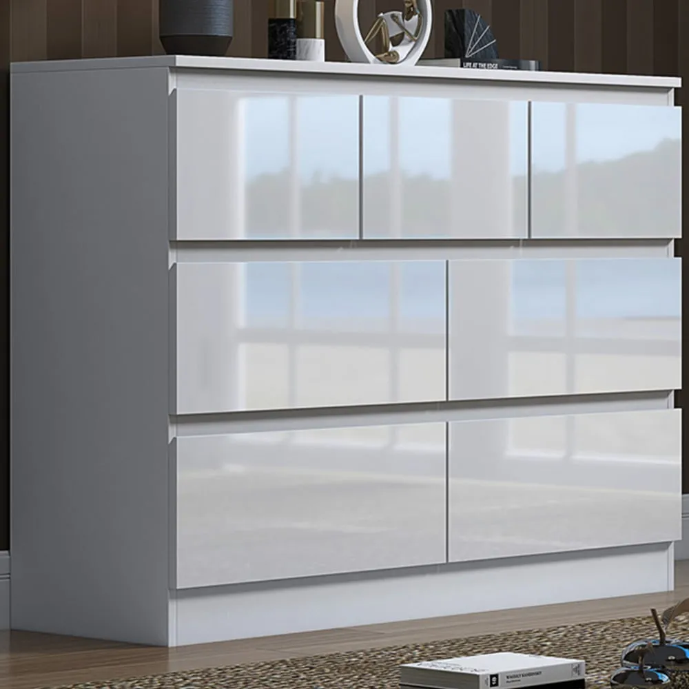 Stora Merchant 7 Drawer Chest of Drawers - White