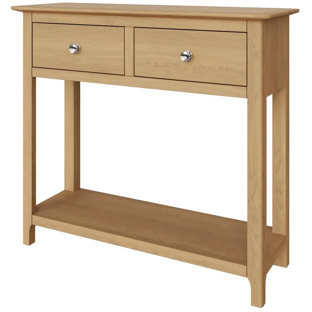 Taberno 2 Drawer Console Table - Oak