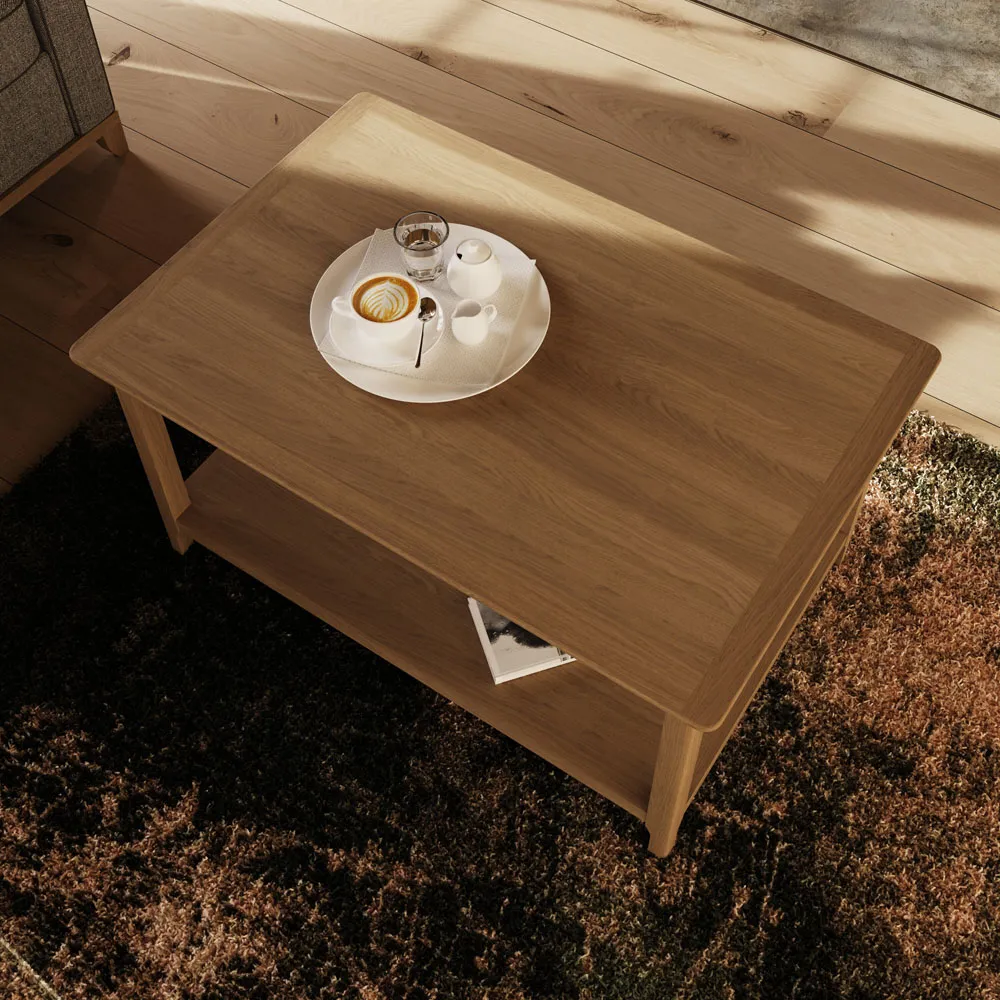 Taberno Coffee Table with Storage - Brown, Oak