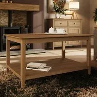 Taberno Coffee Table with Storage - Brown, Oak