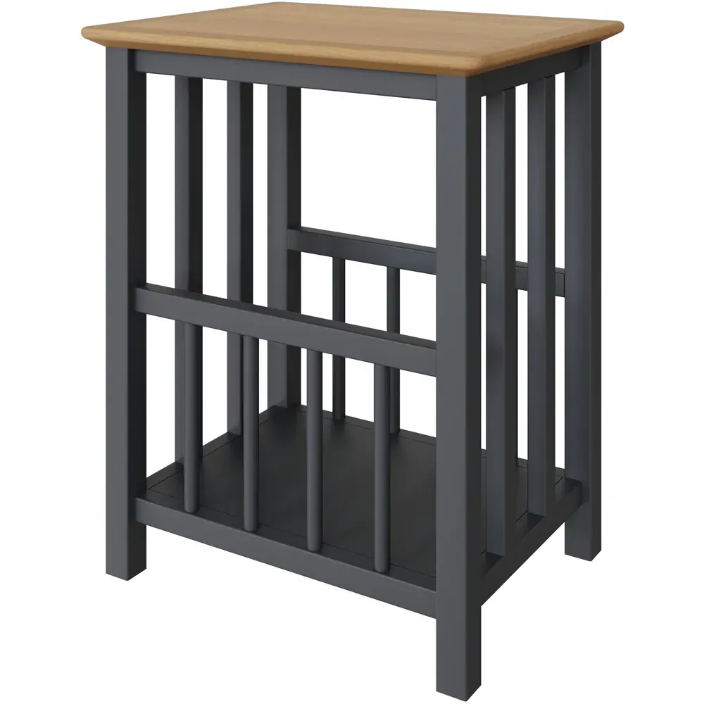 Taberno Magazine Table - Blue, Oak