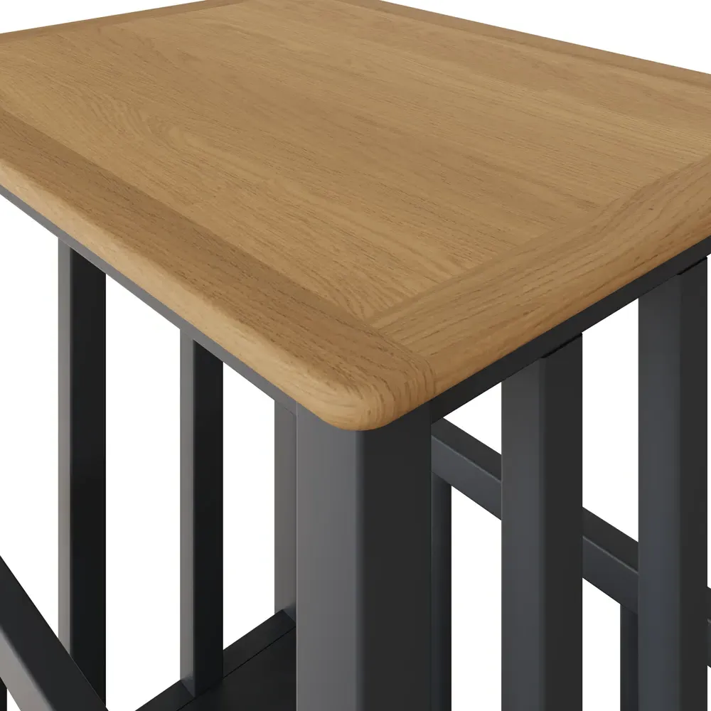 Taberno Magazine Table - Blue, Oak