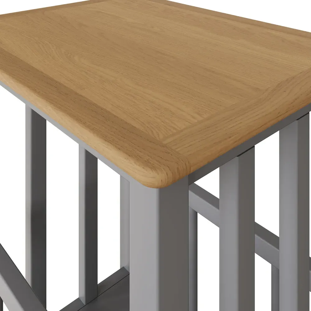Taberno Magazine Table - Grey, Oak